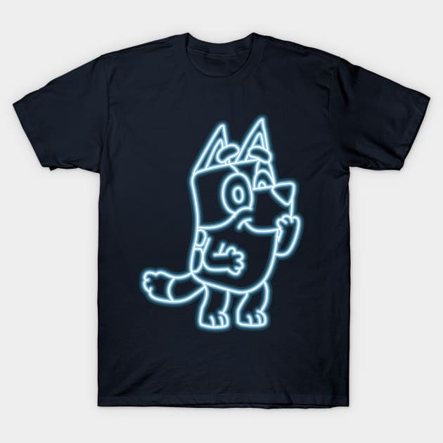 Bluey neon T-Shirt by BrayInk